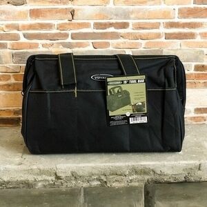 Unisex Voyager Heavy Duty Canvas Tool Bag Tote 15x10x9 Black New